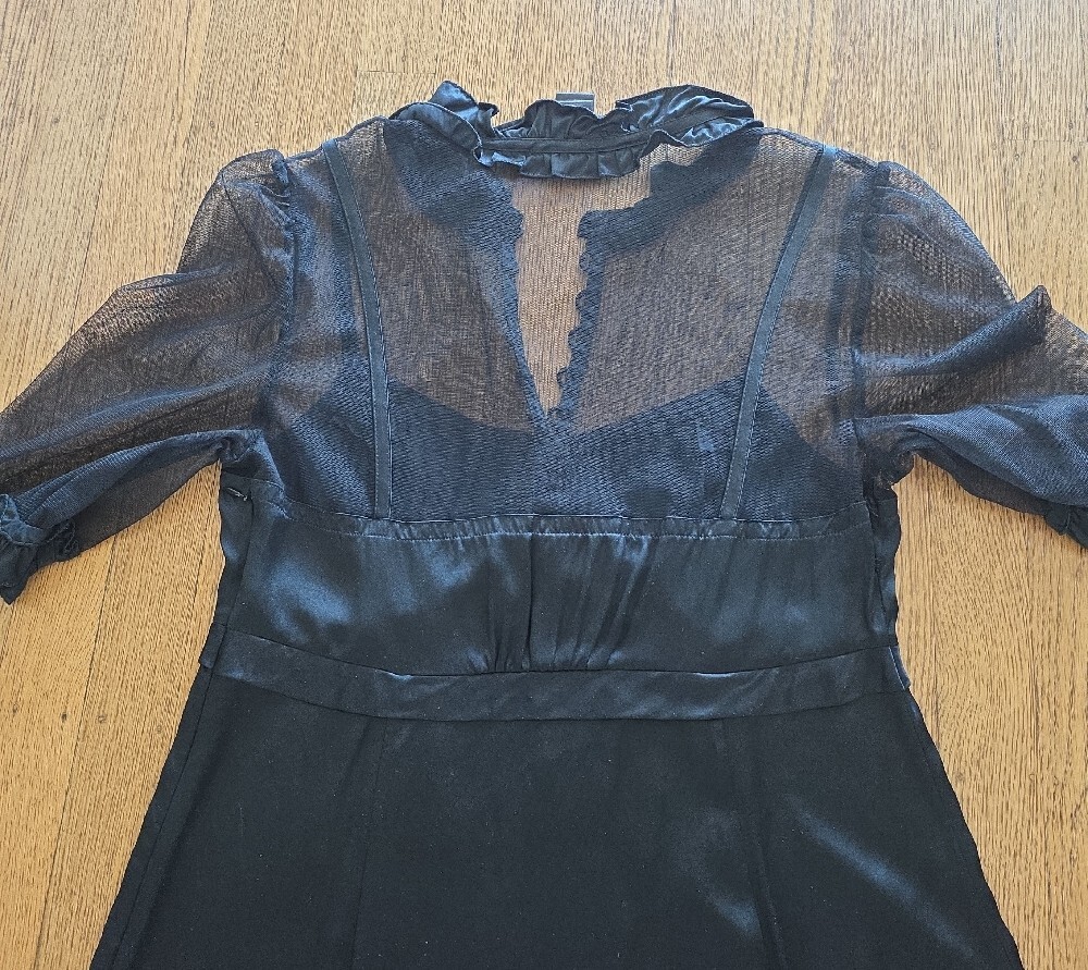 Silk Marc Jacobs Satin & Sheer Dress - Picture 14 of 16